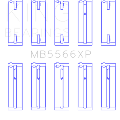 King Engine Bearings Audi A4 1.8L AEB Performance Main Bearing Set - Size +.25mm