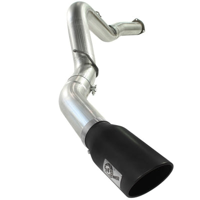 aFe MACHForce XP Exhaust 5in DPF-Black, GM Diesel Trucks 07.5-10 V8-6.6L 9(td) LMM