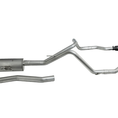 Gibson 20-22 Jeep Gladiator JT Rubicon 3.6L 3in/2.5in Cat-Back Dual Split Exhaust - Black Elite