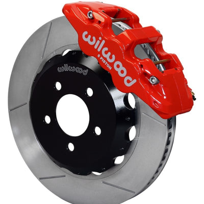 Wilwood AERO6 Front Hat Kit 15.00 Red 2016-Up Camaro w/Lines