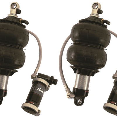 Ridetech TQ Series ShockWaves 3.2in Travel 6.5in dia Double Convoluted .625in/.625in Bearing