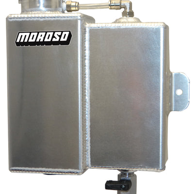 Moroso Universal Coolant Expansion & Recovery Tank - Billet Filler Neck - 1.25qt