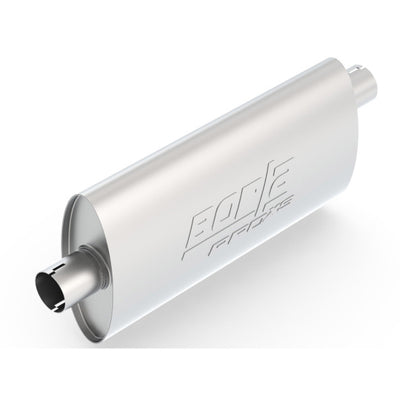 Borla Pro-XS 2.25in Tubing 19in x 4in x 9.5in Oval Notched Center/Offset Muffler