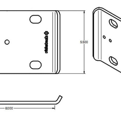 Ridetech Large U-Bolt Plate
