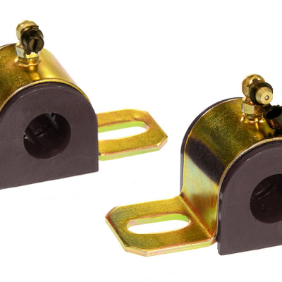 Prothane Universal 90 Deg Greasable Sway Bar Bushings - 13/16in - Type B Bracket - Black