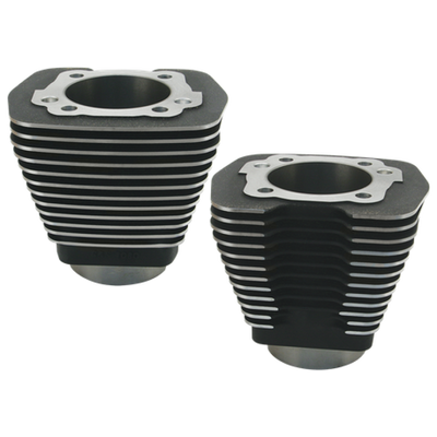 S&S Cycle 84-99 BT w/ 96in Engines w/ Stock Heads 3-5/8in Bore Cylinders - Wrinkle Black