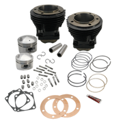 S&S Cycle 66-84 BT 98in 3-5/8in Big Bore Cylinder &  Piston Kit For S&S SH98 Engines - Gloss Black