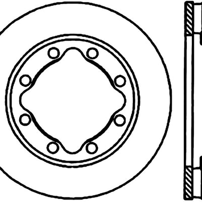 StopTech 94-99 Dodge Ram 2500 Cryo Slotted Front Right Sport Brake Rotor