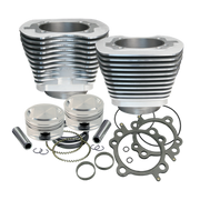 S&S Cycle 1999+ BT Replacement 3-7/8in Bore Cylinder & Piston Kit For S&S 95in Big Bore Kit - Silver