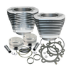 S&S Cycle 1999+ BT Replacement 3-7/8in Bore Cylinder & Piston Kit For S&S 95in Big Bore Kit - Silver