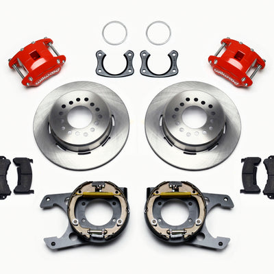 Wilwood D154 P/S Park Brake Kit Red New Big Ford 2.50in Offset