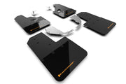 Rally Armor 21-25 Ford Bronco (Steel Bmpr + RR- NO Rptr/Sprt) Blk Mud Flap w/Cy Orange Logo