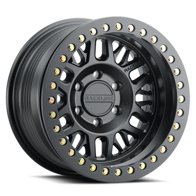 Raceline RT951B Ryno 17x9in / 5x127 BP / -38mm Offset / 83.82mm Bore - Satin Black Beadlock Wheel