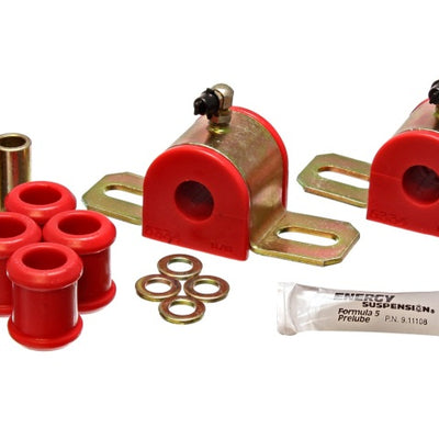 Energy Suspension 08-10 Chrysler 300C RWD / 07-10 Charger RWD Red 17.5mm Rear Sway Bar Bushing Set