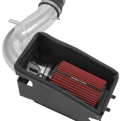 Spectre 11-19 Ford Explorer V6-3.5L F/I Air Intake Kit - Polished Aluminum w/Red Filter