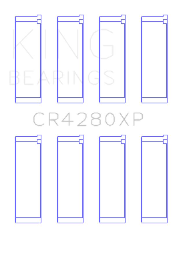 King Engine Bearings Subaru WRX/STi EJ20/EJ22/EJ25 48mm Rod (Size +.025) Performance Rod Bearing Set