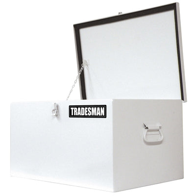 Tradesman Steel Job Site Box/Chest (Light Duty/Small) (24in.) - White