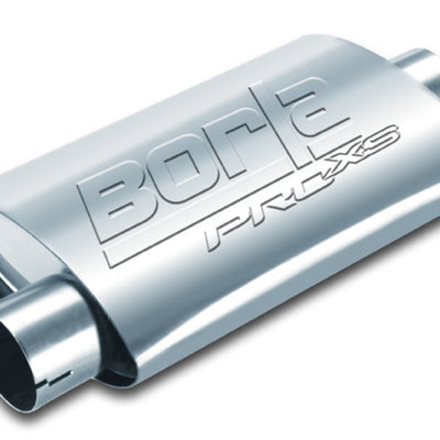 Borla Universal Center/Offset Oval 2.5in Tubing 19in x 4in x 9.5in PRO-XS Notched Muffler