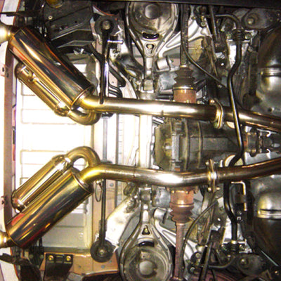 HKS 03-06 350z Dual Hi-Power Ti Tip Catback Exhaust (SUS304 NO COATING)