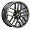 BBS CC-R 19x8.5 5x112 ET44 Satin Platinum Polished Rim Protector Wheel -82mm PFS/Clip Required