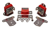 Energy Suspension 67-72 Chevrolet Camaro Red Motor and Transmission Mounts; Chrome Finish