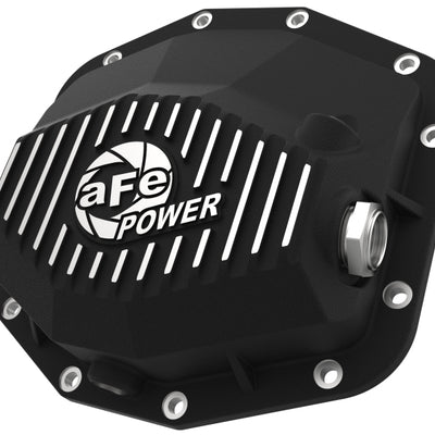 aFe POWER 21-22 Ram 1500 TRX Hemi V8 6.2L (sc) PRO Series Rear Differential Cover Black w/ Machined