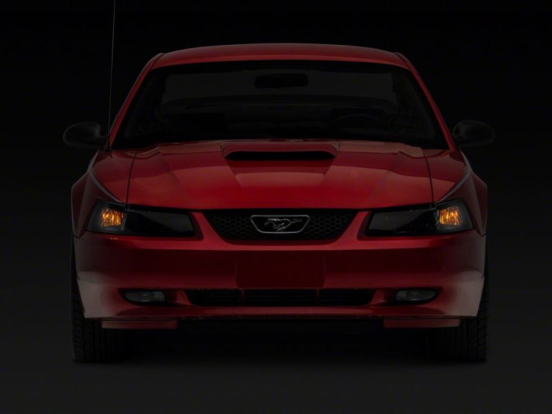 Raxiom 99-04 Ford Mustang Axial Series OEM Style Replacement Headlights- Black Housing (Smoked Lens)