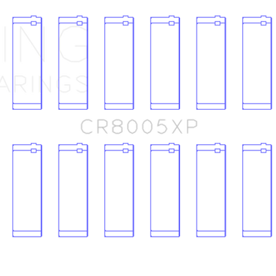 King Engine Bearings Ford/Mercury 5.8L (Size STD) Performance Rod Bearings