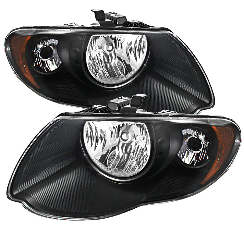xTune Chrysler Town & Country 05-07 Crystal Headlights Black HD-JH-CHRTC05-AM-BK