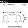 Hawk 10-16 Porsche Panamera / 08-15 Porsche Cayenne LTS Street Front Brake Pads