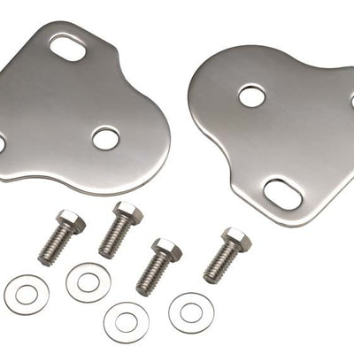 Kentrol 76-95 Jeep CJ/Wrangler YJ Interior Windshield Brackets Pair - Polished Silver