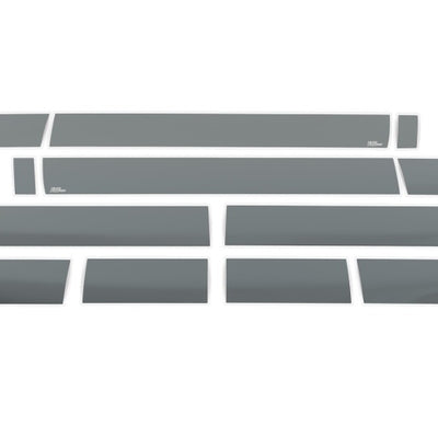 Putco 07-13 Chevy Silv Ext Cab 6.5ft Standard Box - 6in Wide - 14pcs Black Platinum Rocker Panels