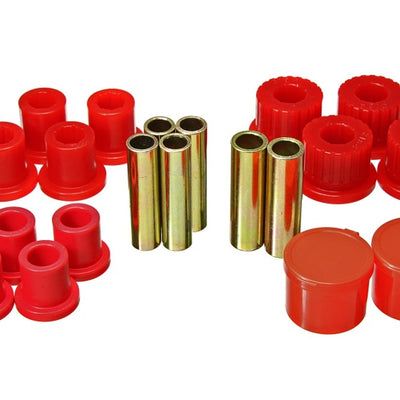 Energy Suspension 98-11 Ford Ranger 2/4WD Rear Leaf Spring Bushing Set - Red