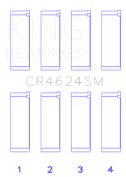 King Engine Bearings Hyundai G4KE/G4KC Rod Bearings (Set of 4) - Size +.25mm