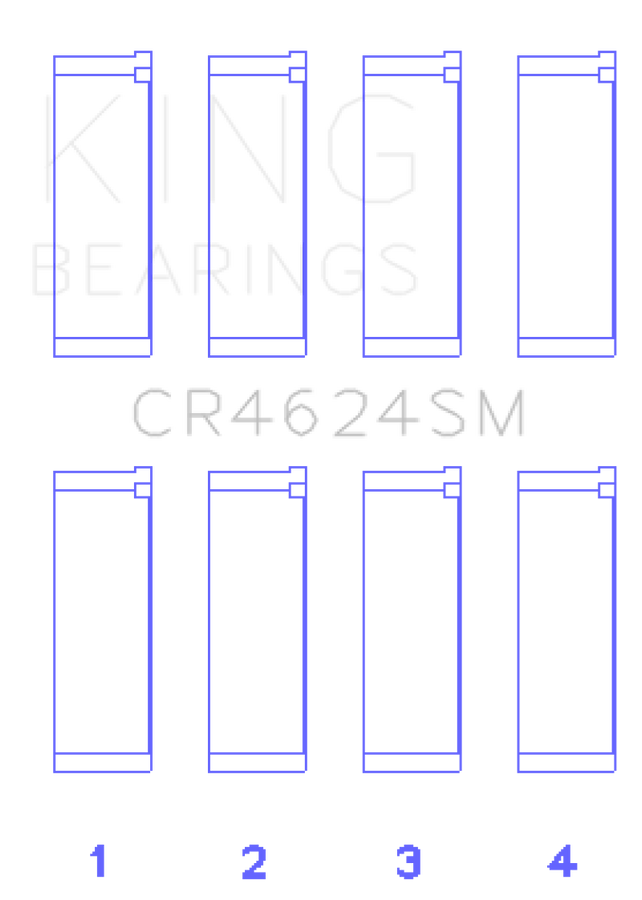 King Engine Bearings Hyundai G4KE/G4KC Rod Bearings (Set of 4) - Size +.25mm