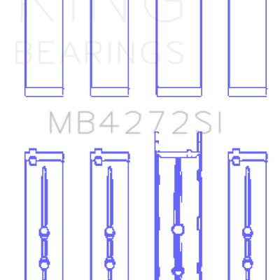 King Engine Bearings Holden Alloytec 175/190 Crankshaft Main Bearing Set