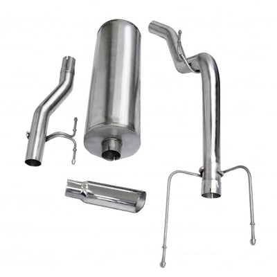 Corsa 2004-2005 -05 Dodge Ram Quad Cab/Short Bed 1500 4.7L V8 Polished Sport Cat-Back Exhaust