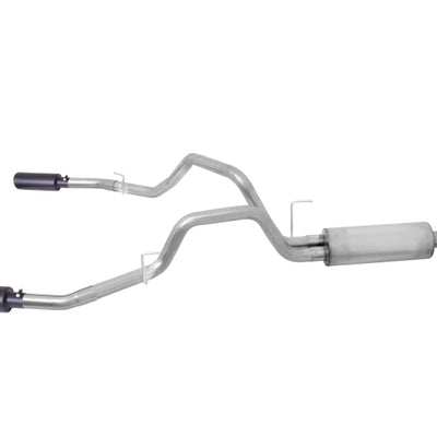 Gibson 11-14 Ford F-150 SVT Raptor 6.2L 3in Cat-Back Dual Split Exhaust - Black Elite