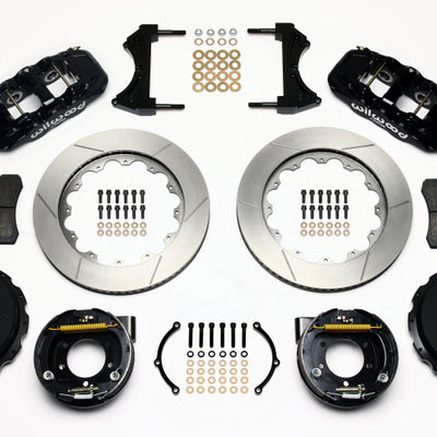 Wilwood AERO4 Rear P-Brake Kit 14.00in 2005-2014 Mustang