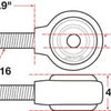 SPC Performance XAXIS Rod End Ball Joint