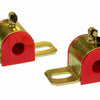Prothane Universal 90 Deg Greasable Sway Bar Bushings - 11/16in - Type B Bracket - Red