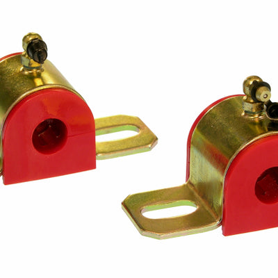 Prothane Universal 90 Deg Greasable Sway Bar Bushings - 11/16in - Type B Bracket - Red
