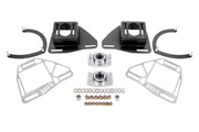 BMR Suspension 82-92 Chevy Camaro Caster/Camber Plates w/ Lockout Plates - Black Hammertone