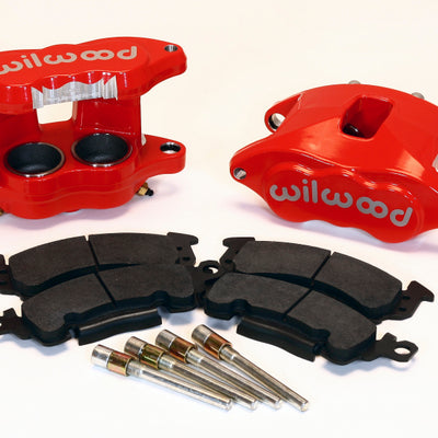Wilwood D52 Front Caliper Kit - Red 2.00 / 2.00in Piston 1.28in Rotor