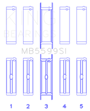 King Engine Bearings International 421CI/446CI V8 (STD Size) Crankshaft Main Bearing Set