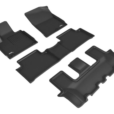 3D MAXpider 22-23 Kia Sorento 7-Seat Kagu Black R1 R2 R3