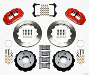 Wilwood Narrow Superlite 4R Rear Kit 12.88in Red 84-87 Corvette C4