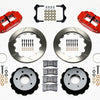 Wilwood Narrow Superlite 4R Rear Kit 12.88in Red 84-87 Corvette C4