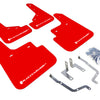 Rally Armor 14-18 Mazda3 Red UR Mud Flap w/White Logo