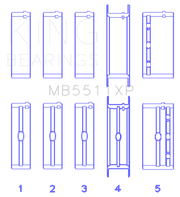 King Engine Bearings General Motors 326 / 350 / 389 / 400 3 Inch Main Bearing Set